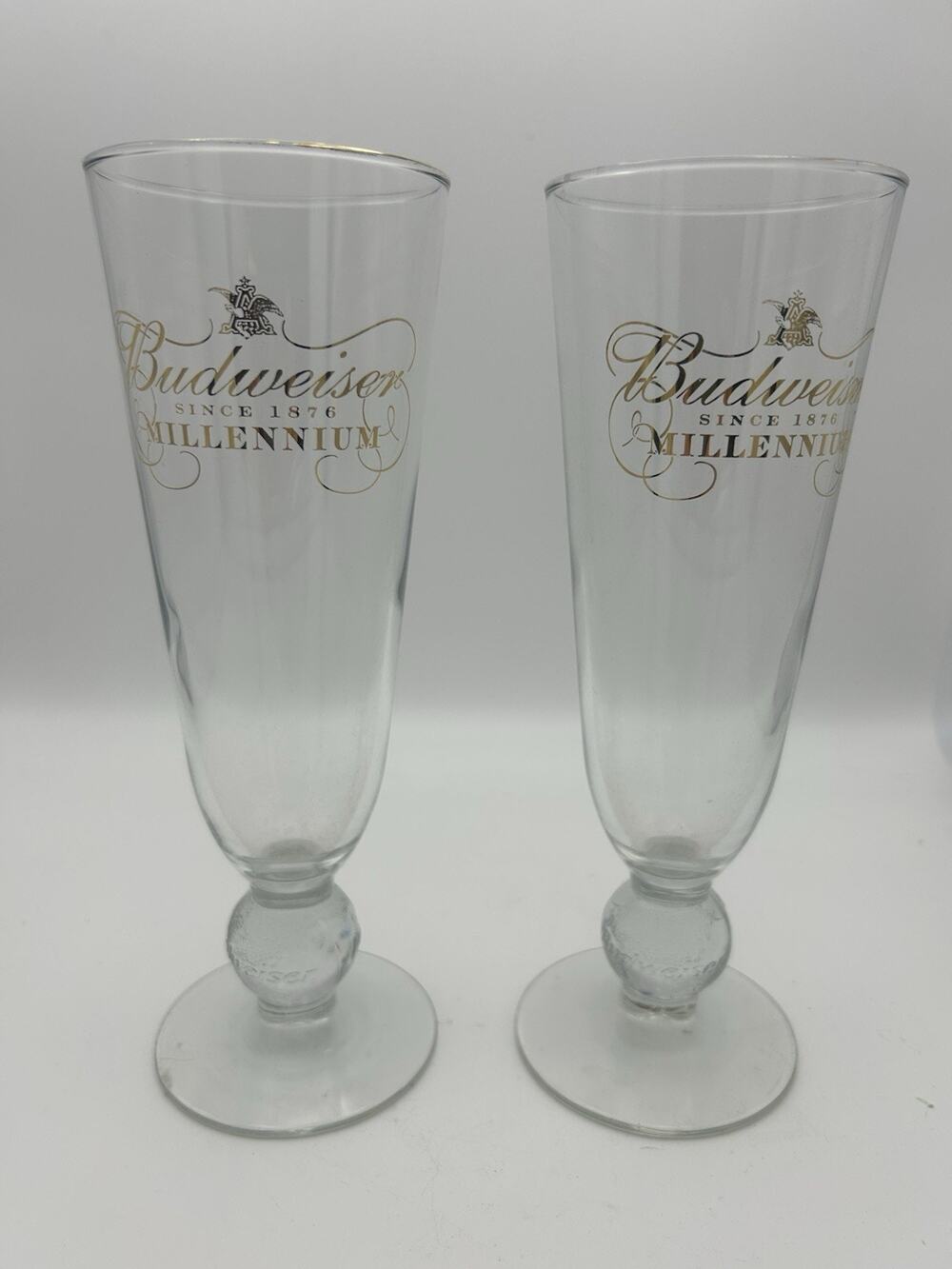 budweiser beer glasses vintage
